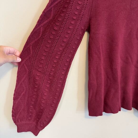 Splendid Collection Cupid Sweater Medium Burgundy - Picture 2 of 5